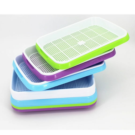 FRCOLOR Herb Seedling Tray Set Wheatgrass Grower 33.70X24.50X4.60CM