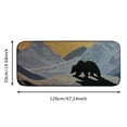 thumbnail image 5 of Jiayy HOMIEBUDS   Silhouette Bear with Mountain Range Themed Outside Coir Front Door Mat, 19.68*47.24 in, 5 of 6