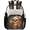 Multicolor 2, variant on Camouflage Clear Backpack for Stadium Events, Transparent Backpacks See Through Plastic Bag for Concerts & Work, Classic Woodland Camo