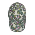 thumbnail image 4 of Kdxio Unisex Retro Bunny Floral Pattern Baseball Cap Unisex Washed Classic Adjustable Hat, 4 of 8
