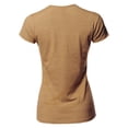 thumbnail image 3 of A2Y Women's Basic Solid Ring Spun 100% Cotton Short Sleeve Crew Neck T Shirt Tee Tops Slub Sand M, 3 of 3
