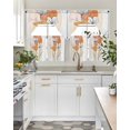 thumbnail image 5 of Boho Floral Kitchen Curtains Sets 36 Inch Length with Valance, Abstract Contemporary Minimalist Clean-lined Swag Valances and Tiers Curtain Set Drapes Swag Curtains for Living Room, Bathroom, Bedroom, 5 of 6