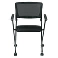 thumbnail image 2 of Mesh Back Folding Chair in Black Fabric (Set of 2), 2 of 6