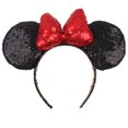 thumbnail image 1 of Diadema con orejas de Mickey de Disney para niña y mujer, bandana con lazo de lunares de 5 pulgadas, accesorios para el cabello para fiesta y viaje, gran oferta, 2023, 1 of 4