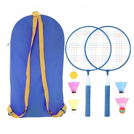 BESTSKY 2026 New Outdoor Nylon Alloy Practical Children'S Badminton Racket 1 Pair for Badminton, Outdoor Sports, Kids' Activities, Family Fun, Garden Games