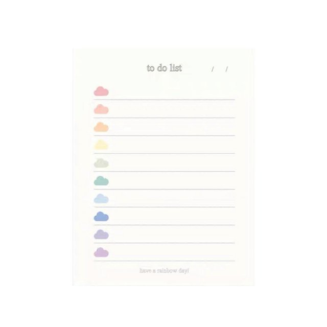 Pocket Daily Planner Daily To-do-list Pad Mini Writing Pad Small Note Paper for Weekly Monthly Plans Schedules 50 Sheets