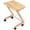 Natural, variant on TV Tray Table with Casters, Solid Wood End Table for Small Spaces, Removable Snack Tray for Living Room Bedroom