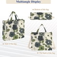 thumbnail image 6 of FORMRS Womens Corduroy Tote Bag Crossbody Shoulder Handbag with Pocket, Navy Flower, 6 of 7