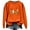 Orange, variant on WREESH Women's Crewneck Sweatshirts Fashion Ice Cream Printing Pullover Casual Loose Fall Tops for Women 2025 Orange