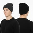 thumbnail image 3 of 2 PCS Unisex Beanie Hats for Men Women Winter Knit Beanies Soft Slouchy Warm Cuffed Beanie Hat, 3 of 5