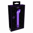 thumbnail image 3 of Shots Gemmes Royales Bijou Rechargeable Balle Vibrante Incurvée en ABS Violet, 3 of 4