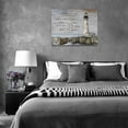 thumbnail image 2 of Nautical Lighthouse Bathroom Wall Art Coastal Bible Verse Scriptures Landscape Pictures Wall Decor Christian Boat Canvas Prints Framed Modern Inspirational Painting Artwork for Bedroom 16"x12", 2 of 6