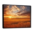 thumbnail image 2 of Designart "Golden Horizon Scenic Sky IV" Landscapes Floater Framed Canvas Wall Art, 2 of 7