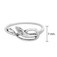 thumbnail image 4 of Edgy Snake Coil Wrap Sterling Silver Band Ring - 9, 4 of 8