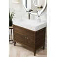 thumbnail image 3 of James Martin Vanities 210-V36-Gw Linear 36" Single Basin Walnut Wood Vanity Set - Wood, 3 of 7