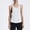 White, variant on Giftesty Tank Tops for Women Round Neck Solid Color Sleeveless T-shirt Tank Top Sports Tank Top Top Round Neck Tank Top
