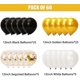 thumbnail image 4 of 60 Pieces Black Gold White Balloons, Birthday Decoration Balloons, 4 of 5