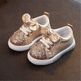 thumbnail image 2 of Ketyyh-chn99 Toddler Girl Shoes Toddler Shoes Toddler Sandles Girls Sandals Rubber Sole Princess Flat Summer Shoes Gold,8, 2 of 4