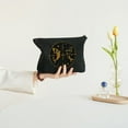 thumbnail image 4 of Leisuo 2 Pcs Canvas Tote Bags Cute Aesthetic Tote Bags with Zipper Initial Zodiac Symbol Astrology Fish Sign Black, 4 of 8