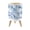 Color 1, variant on Small Trash Can with Lid Green Marble White Veins Natural Stone 1.8 Gallon Dog Proof Trash Can Round Garbage Can Waste Bin Wastebasket for Bathroom Bedroom Living Room