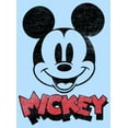 thumbnail image 2 of Men's Mickey & Friends Mickey Mouse Retro Headshot  Graphic Tee Light Blue Small, 2 of 4