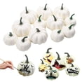 thumbnail image 4 of GUOOL Realistic Fake Artificial White Small Pumpkins For Halloween Fall Harvest Thanksgiving Party Decor DIY Craft, 4 of 9