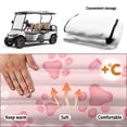 thumbnail image 6 of Uourmeti Pink Paw Print Pattern Golf Cart Seat Covers with 4 Front Pockets, Fit for Summer Sports Suitable for Club Car 2 Passenger, 6 of 8