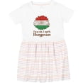 thumbnail image 3 of Inktastic I'm So Cute, I Must Be Hungarian Hungary Sunflower Girls Toddler Dress, 3 of 5