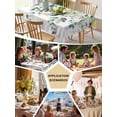 thumbnail image 5 of Summer Lemon Table Cloth, Spring Floral Eucalyptus Leaves Botanical Waterproof Tablecloth for Rectangle Tables, Reusable Washable Fabric Table Cover for Restaurant Kitchen Dining Tables 52"x70", 5 of 6