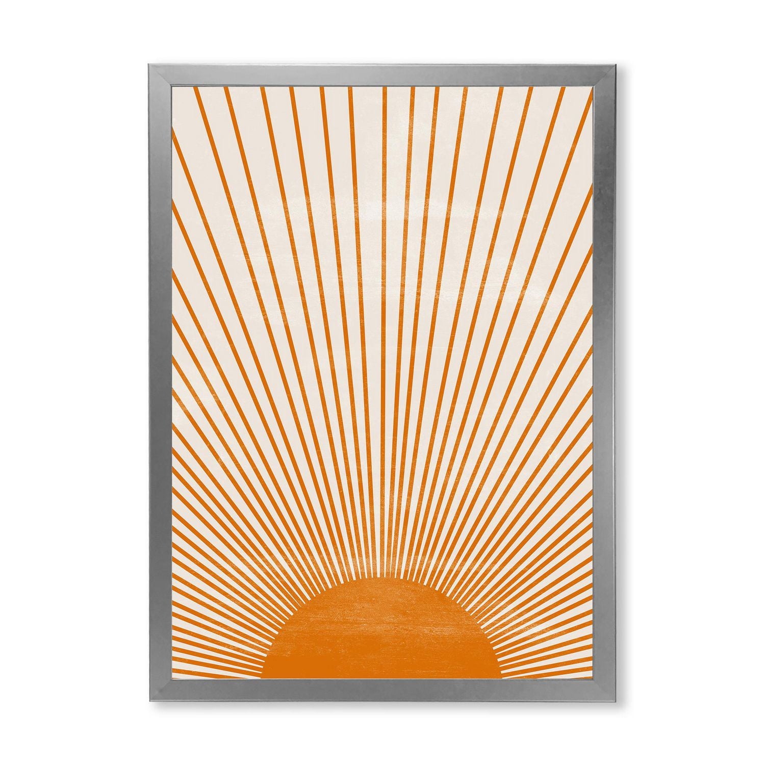 Designart Imprimé soleil orange III Art mural encadré