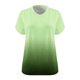 thumbnail image 4 of Fiudx Ofertas Relámpago Camiseta Deportiva con Cuello En V y Manga Corta Estampada con Parte Inferior de Verano para Mujer, 4 of 5