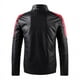 thumbnail image 3 of Chaqueta de cuero con cuello de color Chaqueta de moto Chaqueta de cuero fina informal de primavera y otoño para hombre, 3 of 6