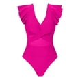 thumbnail image 3 of HUAXUN Womens One Piece Swimsuits Tummy Control Push Up Bathing Suit Y2k Swimsuit Full Coverage Slimming Swimwear Full Coverage Swimsuits for Women, 3 of 5