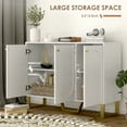 thumbnail image 4 of HOMCOM Buffet Bahut, Armoire de Rangement avec Tablettes Ajustables, 4 of 10