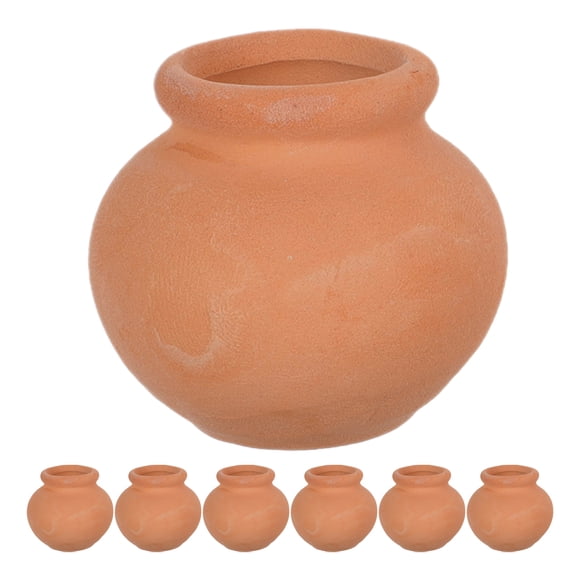 7 Pcs Pots de Fleurs Faits à la Main en Argile Mini Pots de Fleurs Mini Pot en Terre Cuite pour Succulentes Mini Pot de Pépinière pour Plantes Décoration