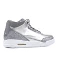 thumbnail image 2 of Air Jordan 3 Retro Premium HC Big Kids' Shoes Metallic Silver/ Cool Grey aa1243-020, 2 of 3