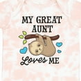 thumbnail image 4 of Inktastic My Great Aunt Loves Me with Sloth and Hearts Boys or Girls Baby Bodysuit, 4 of 5