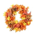 thumbnail image 6 of Fall Wreath, Autumn Maple Leaf Harvest Thanksgiving Door Wreath for Front Door with Pumpkins, Pinecone, Maple Leaf and Berry, 18 Inch, 6 of 6