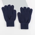 thumbnail image 4 of AWZXDE Mens Gloves Solid Color Winter Thickened Knitted Outdoor Warm Screen Snowman Embroidered, 4 of 5