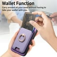 thumbnail image 2 of Allytech Samsung Galaxy S23 Case, Detachable Magnetic Wallet Case with Card Holder & Ring Stand, Support Car Mount, Premium PU Leather Shockproof Durable Protective Slim Case Cover - Purple, 2 of 11