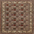thumbnail image 1 of Ahgly Company Machine Washable Indoor Square Traditional Camel Brown Area Rugs, 4' Square, 1 of 7