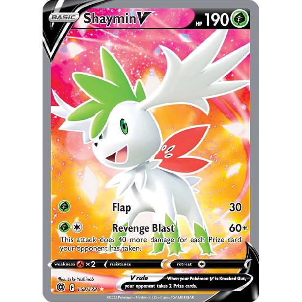 Pokemon Brilliant Stars Shaymin V 152 Full Art Walmart Com