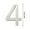 Silver, variant on Wzzjkit Self-adhesive House Numbers, Acrylic House Number for Outside, Modern House Numbers, Mailbox Number, Car Number, Garden Door Address Numbers for House