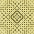 thumbnail image 1 of Ahgly Company Indoor Square Patterned Sun Yellow Area Rugs, 6' Square, 1 of 6