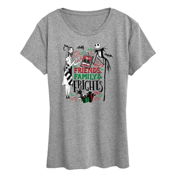 The Nightmare Before Christmas - Friends Family And Frights - Women's Short Sleeve Graphic T-Shirt