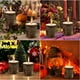 thumbnail image 4 of 2 portavelas de madera, hecho a mano de madera de pino natural, portavelas de madera para velas de té, para decoración de mesa y hogar, día de San Valentín, Navidad, boda, 4 of 5