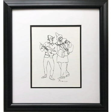 Pablo Picasso "Two Musicians" CUSTOM FRAMED Lithograph Generic