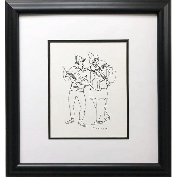 Pablo Picasso "Two Musicians" CUSTOM FRAMED Lithograph Generic