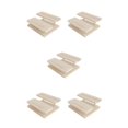 thumbnail image 1 of Thinsony Modern Wooden Rack Glasses Display Stand Holder Organizer 2 Layers 5Set, 1 of 6