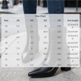 thumbnail image 3 of HAPIMO Women Ankle Boots Pointed Toe Chunky Block Heel V‑shaped Top Opening Zipper Faux Leather For Dating Dinner And Daily City Outings Black 42, 3 of 7